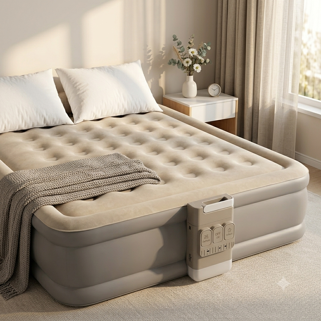 Matelas Pneumatique 2 Places avec Pompe Intégrée